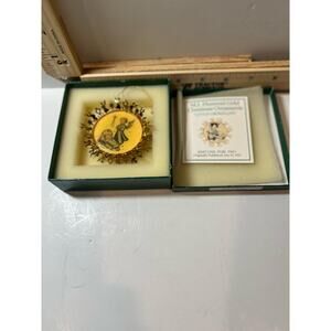 M.I. Hummel Gold Christmas Ornament Collectible Vintage Holiday Decoration